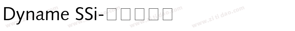 Dyname SSi字体转换